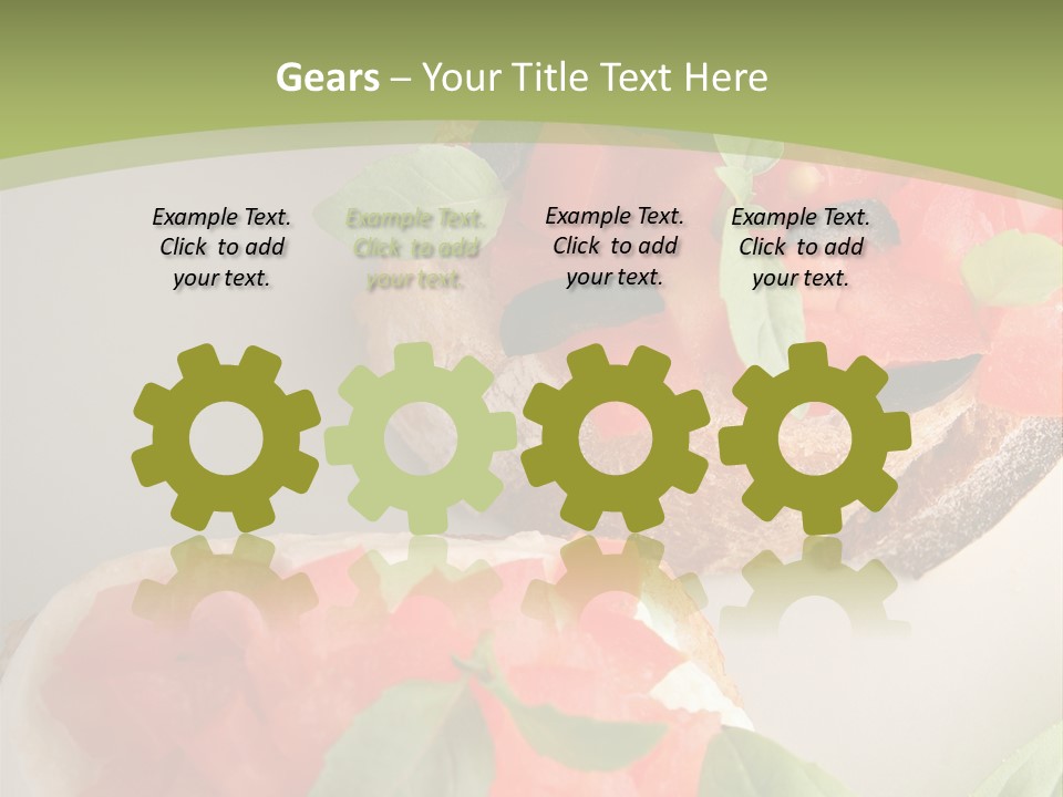 Bruschettas Fromage Mozzarella PowerPoint Template