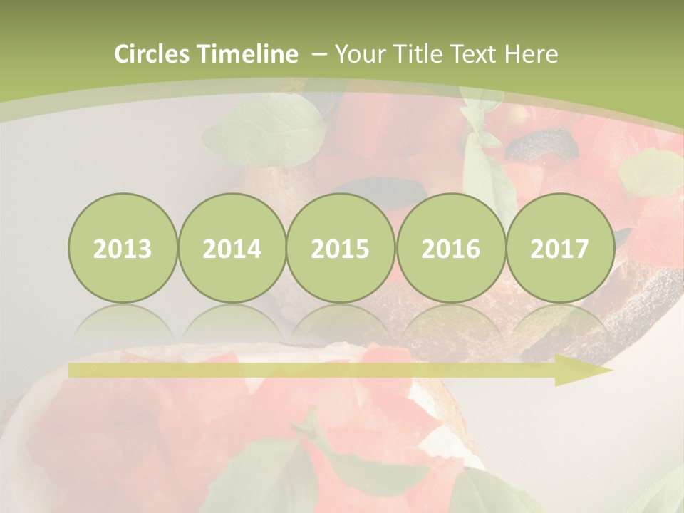 Bruschettas Fromage Mozzarella PowerPoint Template