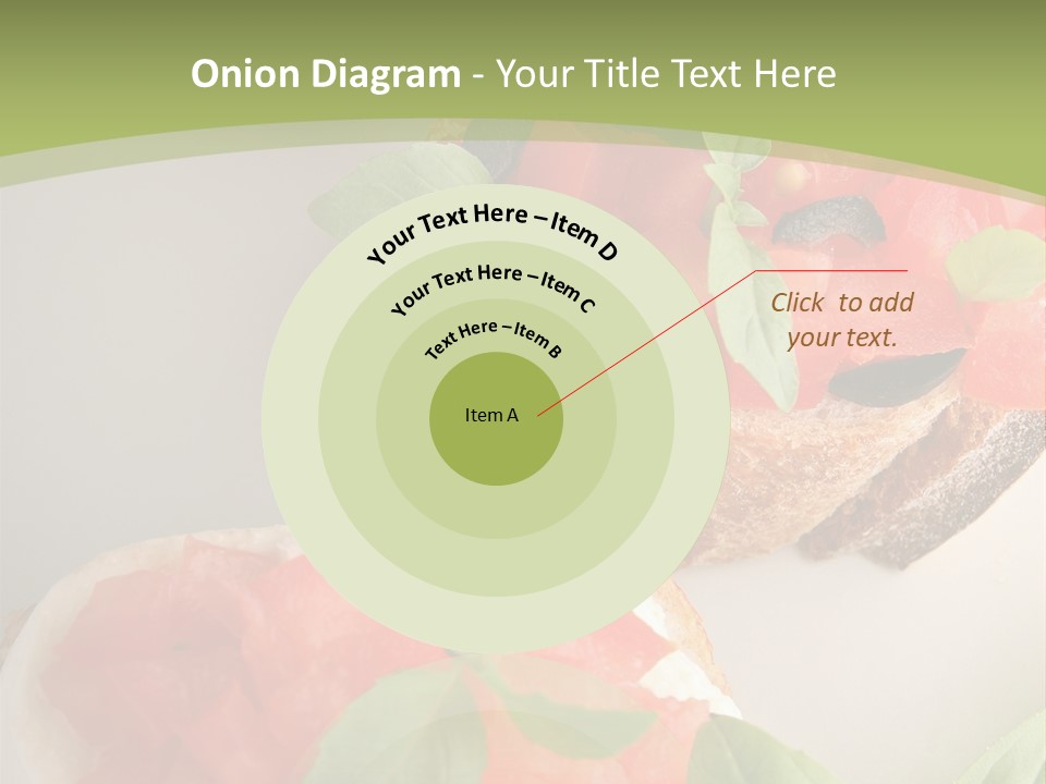 Bruschettas Fromage Mozzarella PowerPoint Template