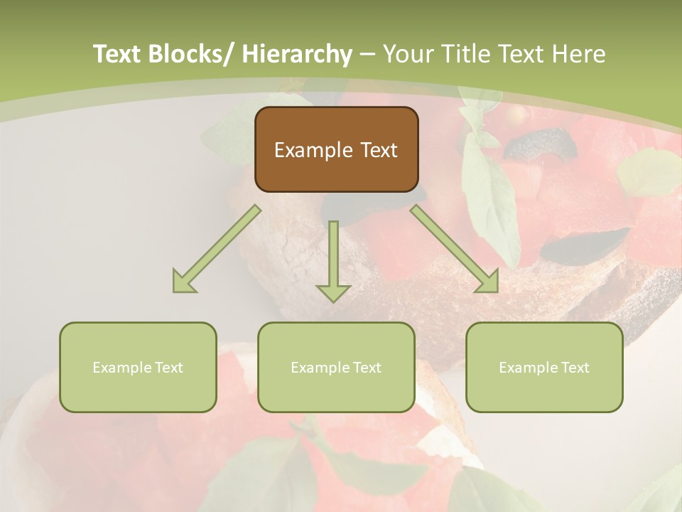 Bruschettas Fromage Mozzarella PowerPoint Template