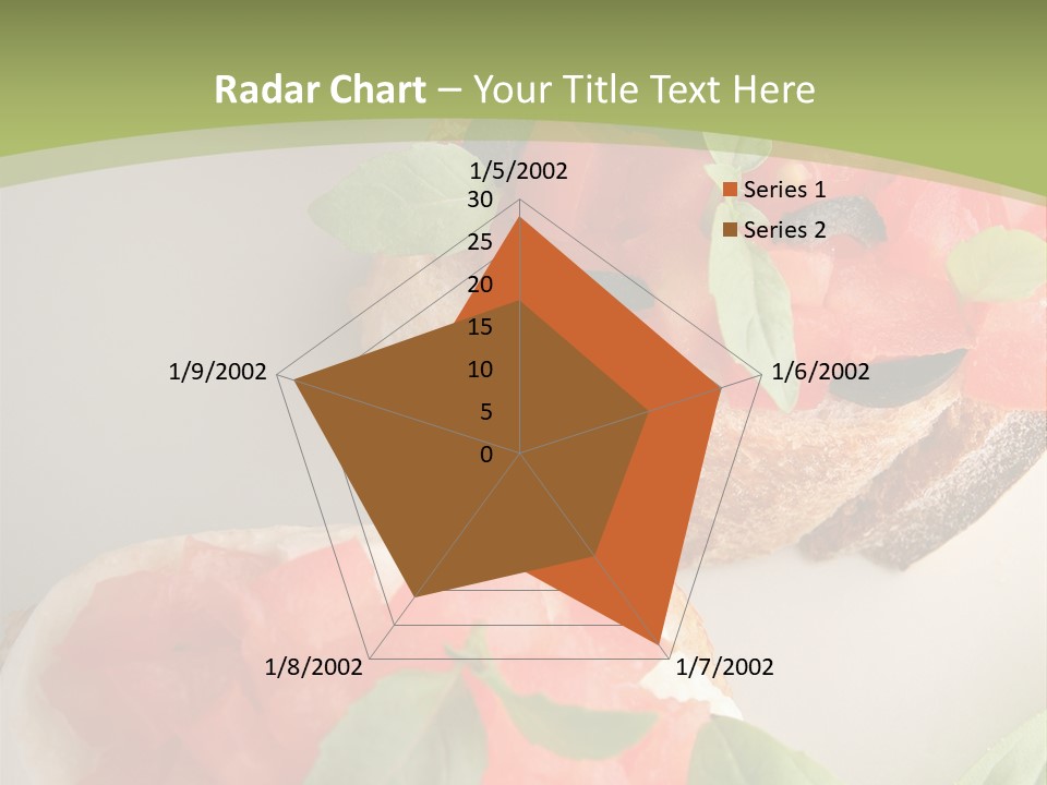 Bruschettas Fromage Mozzarella PowerPoint Template