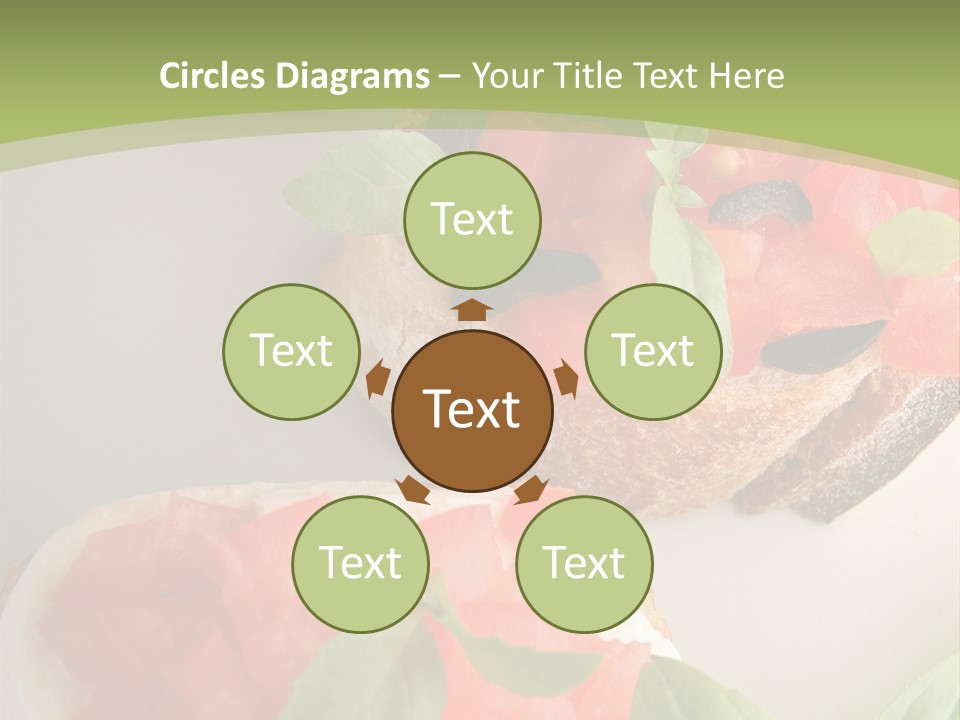 Bruschettas Fromage Mozzarella PowerPoint Template