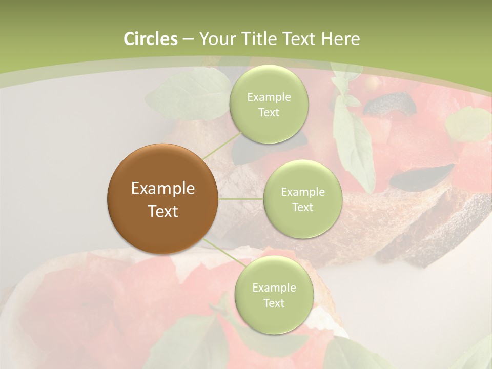 Bruschettas Fromage Mozzarella PowerPoint Template