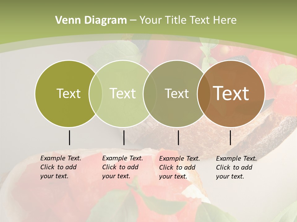 Bruschettas Fromage Mozzarella PowerPoint Template