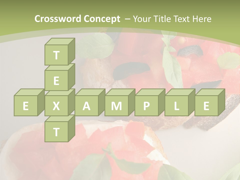 Bruschettas Fromage Mozzarella PowerPoint Template