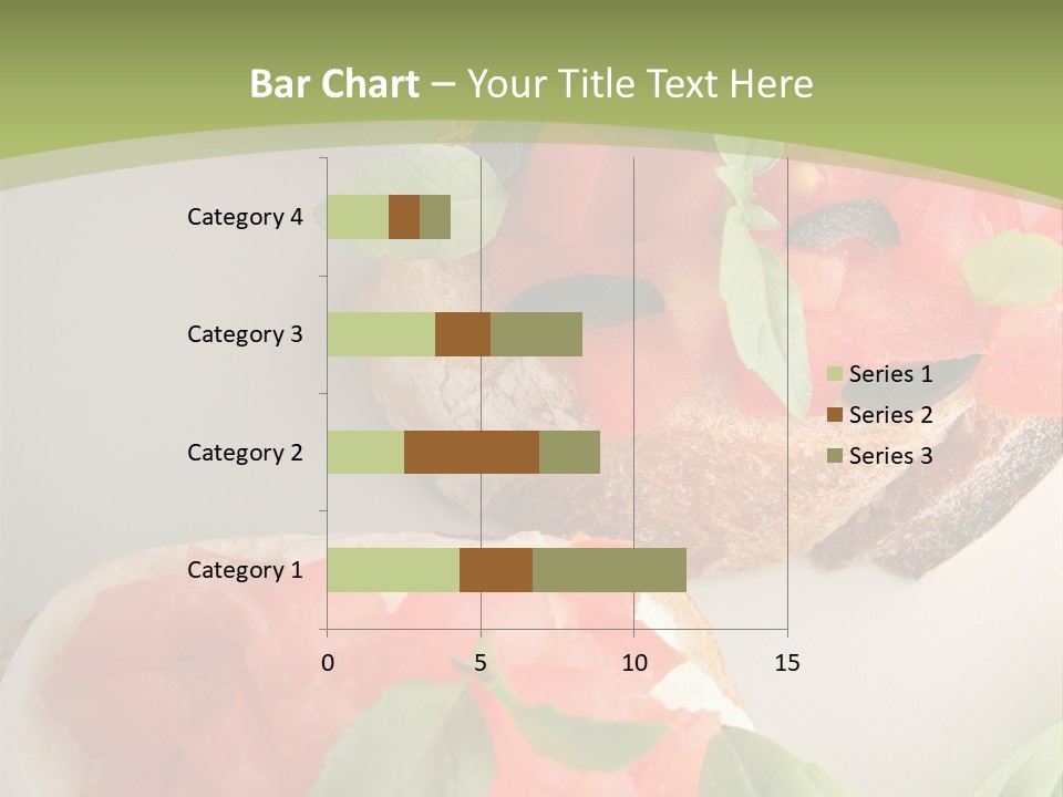 Bruschettas Fromage Mozzarella PowerPoint Template