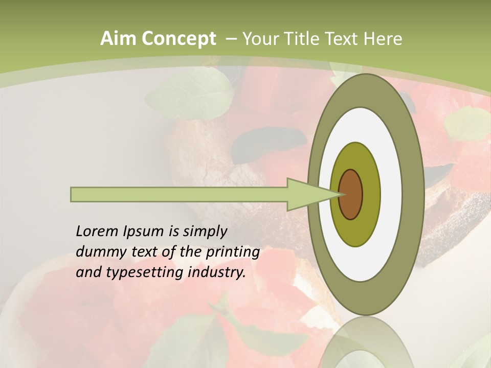 Bruschettas Fromage Mozzarella PowerPoint Template