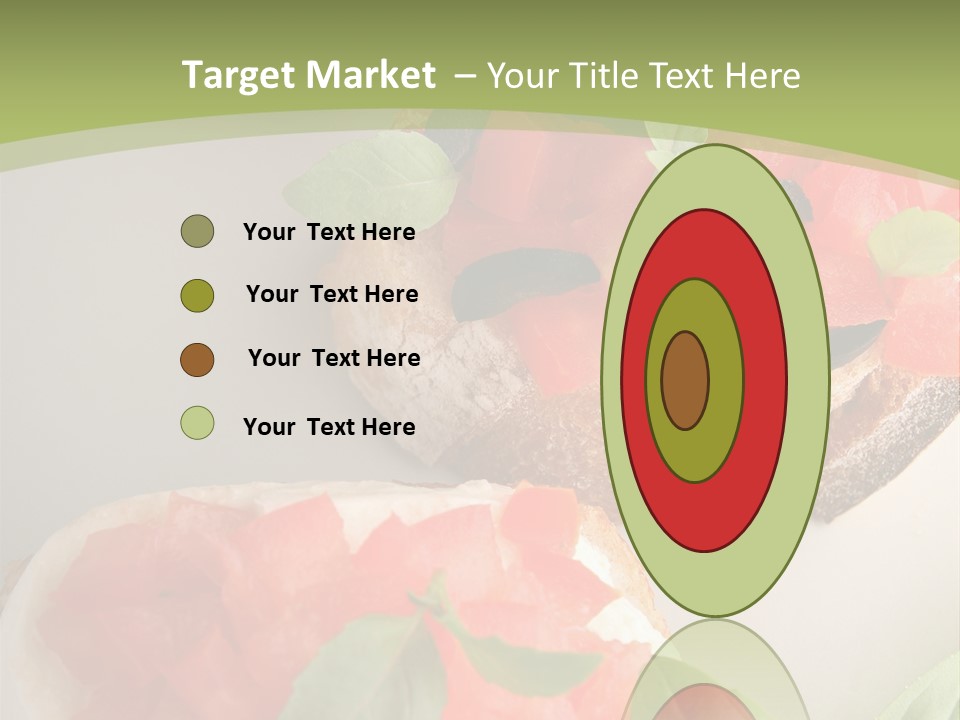 Bruschettas Fromage Mozzarella PowerPoint Template