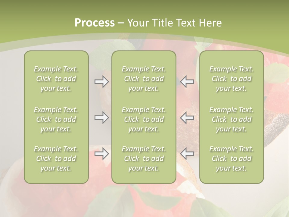 Bruschettas Fromage Mozzarella PowerPoint Template