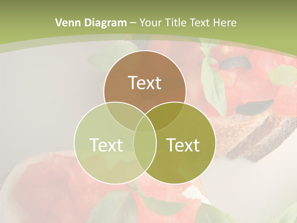 Bruschettas Fromage Mozzarella PowerPoint Template