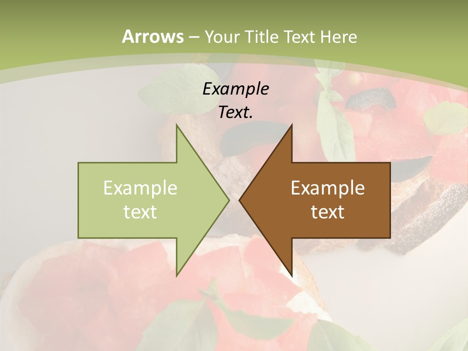 Bruschettas Fromage Mozzarella PowerPoint Template