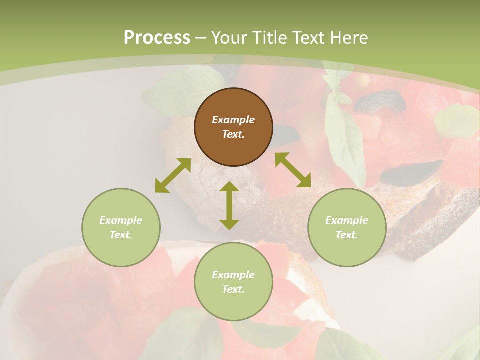 Bruschettas Fromage Mozzarella PowerPoint Template