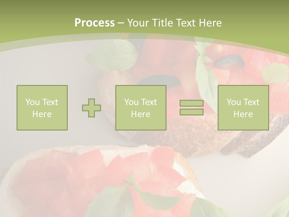 Bruschettas Fromage Mozzarella PowerPoint Template
