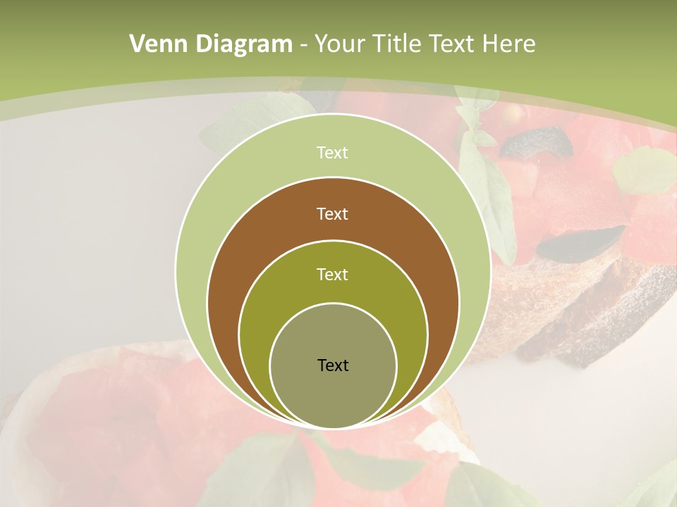 Bruschettas Fromage Mozzarella PowerPoint Template
