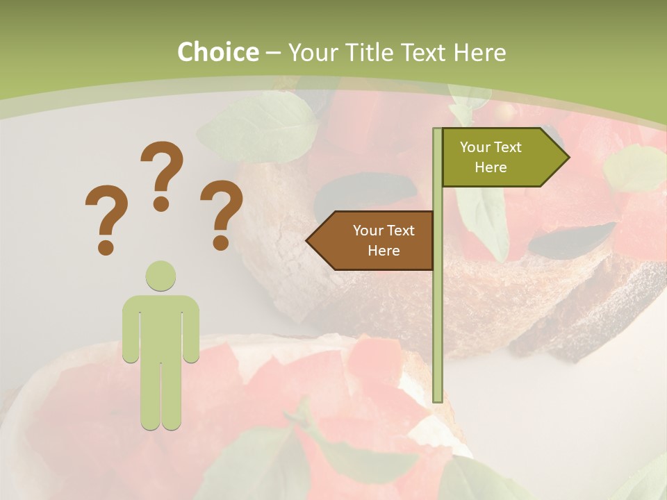 Bruschettas Fromage Mozzarella PowerPoint Template