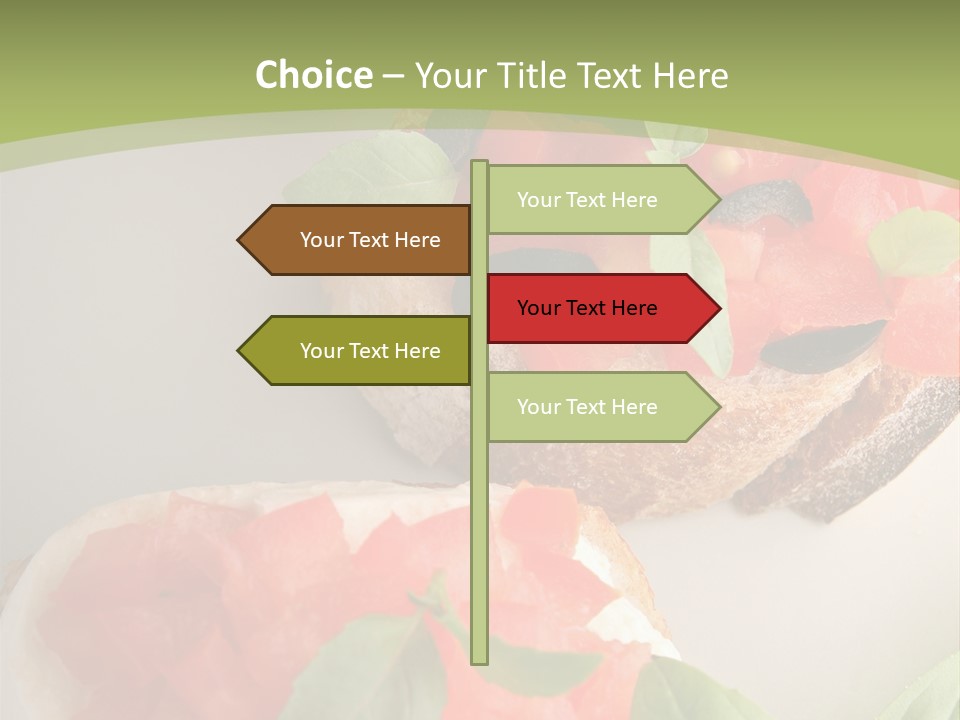 Bruschettas Fromage Mozzarella PowerPoint Template