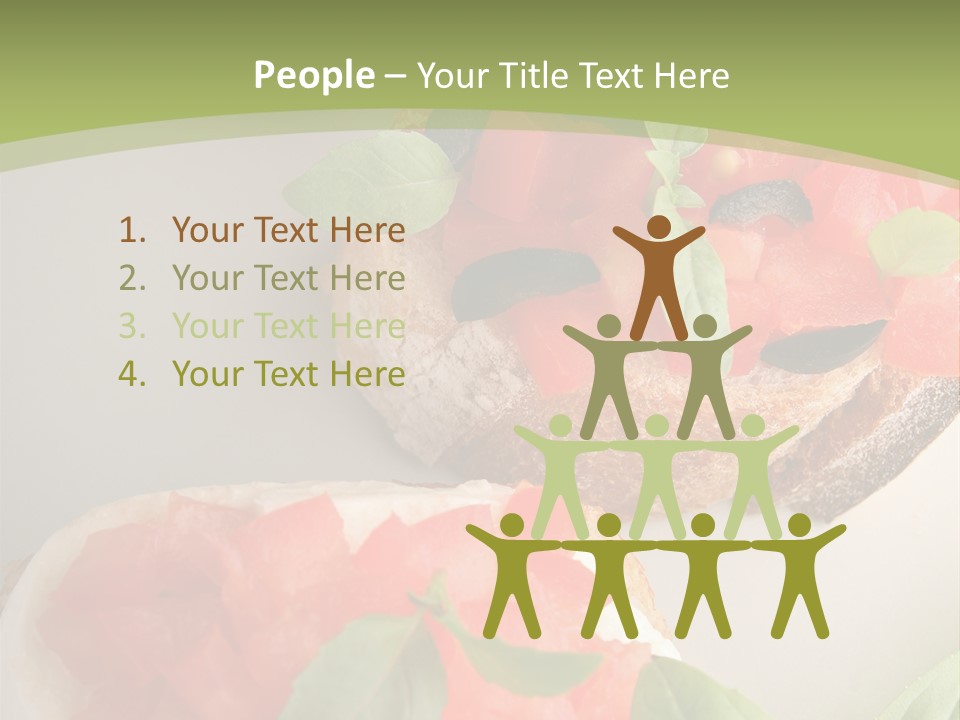 Bruschettas Fromage Mozzarella PowerPoint Template