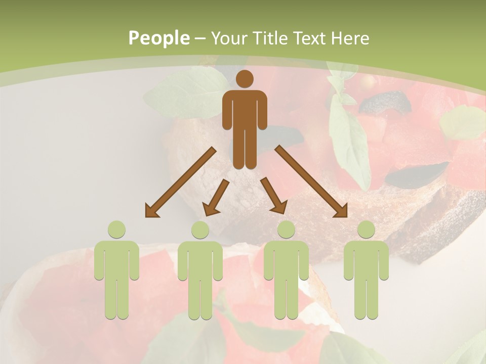 Bruschettas Fromage Mozzarella PowerPoint Template