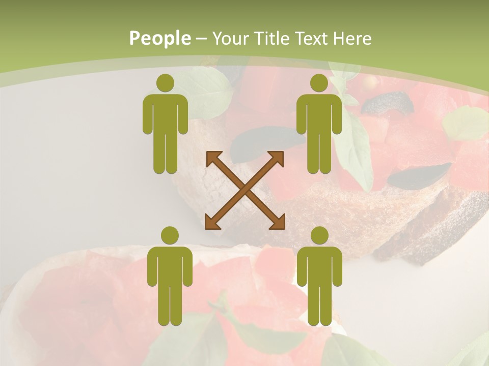 Bruschettas Fromage Mozzarella PowerPoint Template