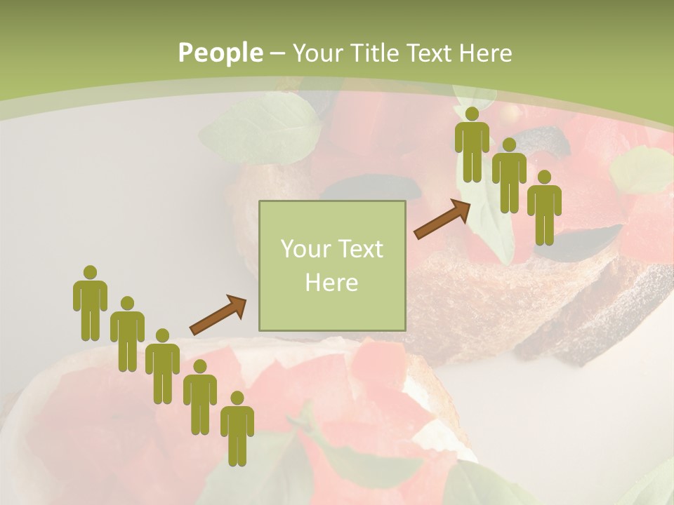 Bruschettas Fromage Mozzarella PowerPoint Template