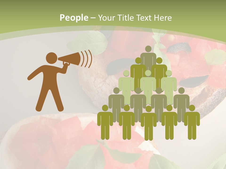 Bruschettas Fromage Mozzarella PowerPoint Template