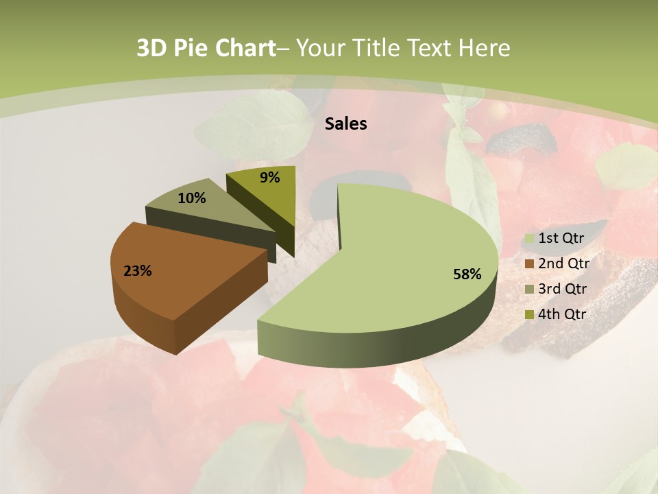 Bruschettas Fromage Mozzarella PowerPoint Template