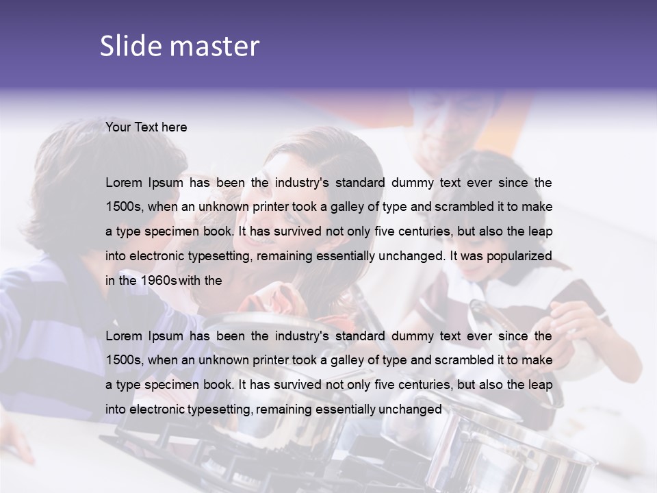 Joyful Lunch Mum PowerPoint Template