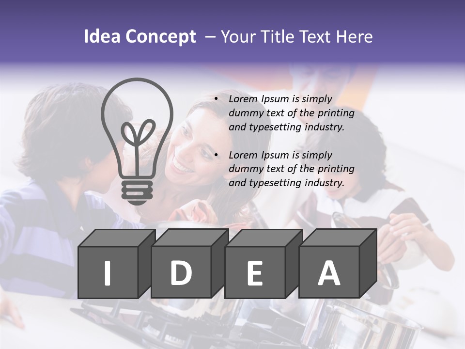 Joyful Lunch Mum PowerPoint Template