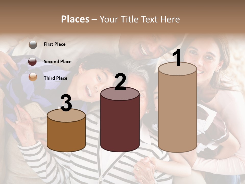 Team Senior Woman PowerPoint Template