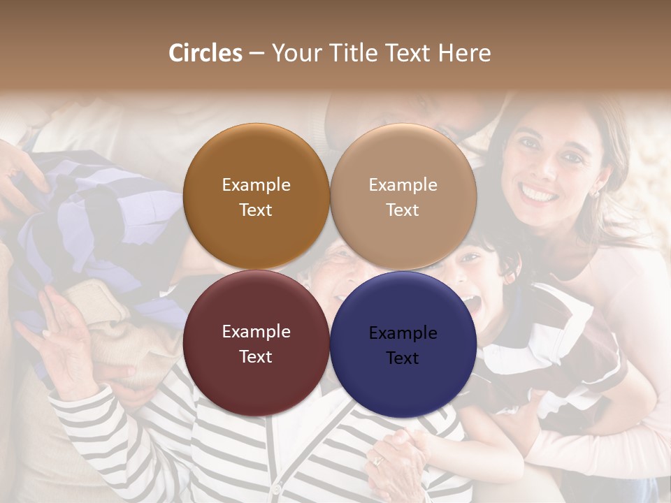 Team Senior Woman PowerPoint Template