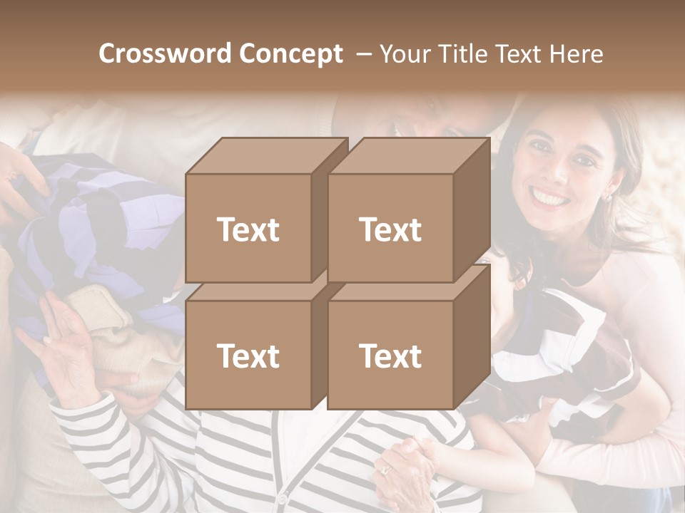 Team Senior Woman PowerPoint Template