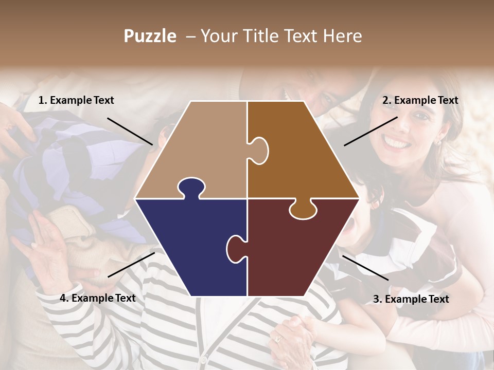 Team Senior Woman PowerPoint Template