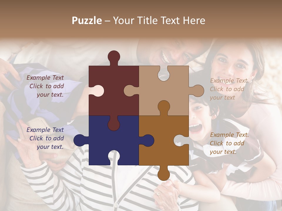 Team Senior Woman PowerPoint Template