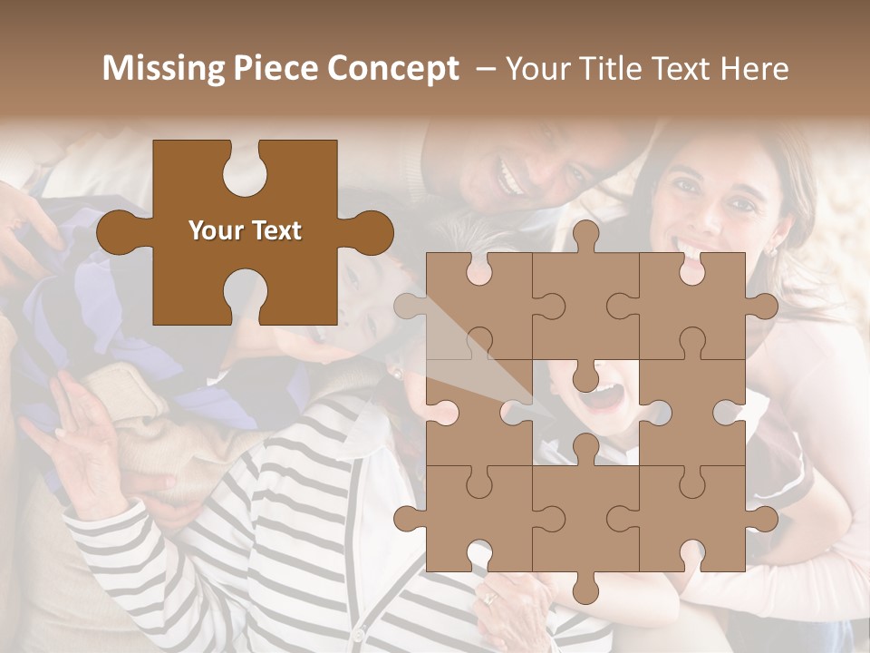 Team Senior Woman PowerPoint Template