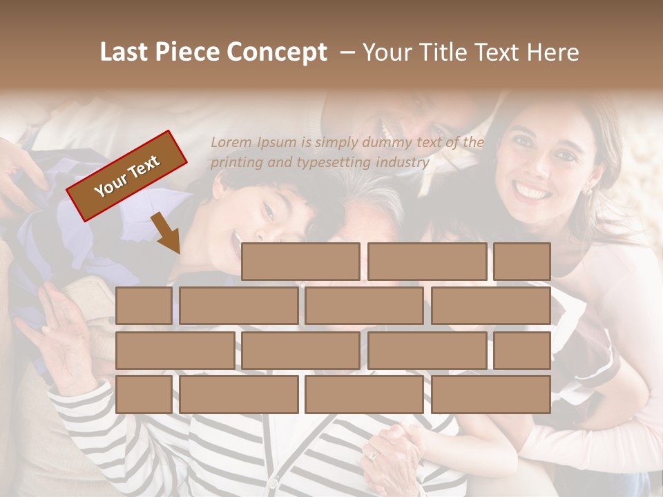 Team Senior Woman PowerPoint Template