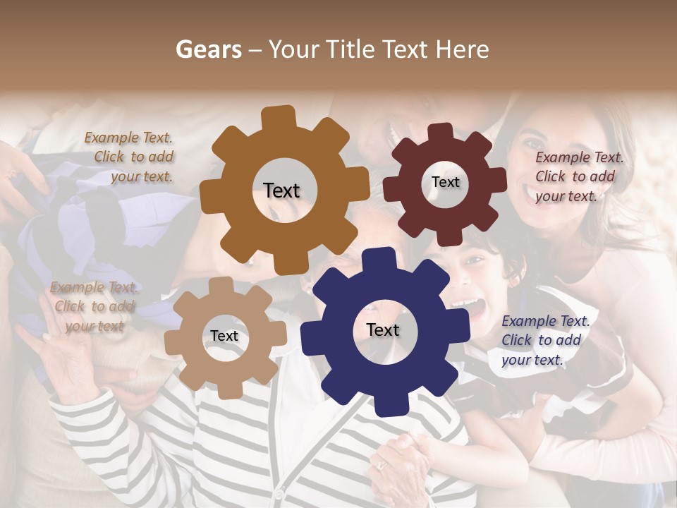 Team Senior Woman PowerPoint Template