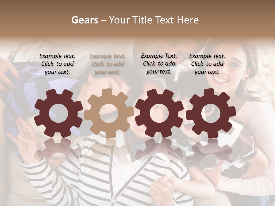 Team Senior Woman PowerPoint Template