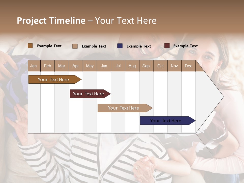 Team Senior Woman PowerPoint Template