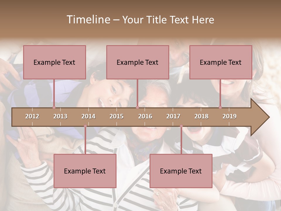 Team Senior Woman PowerPoint Template