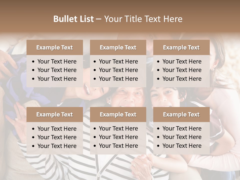 Team Senior Woman PowerPoint Template