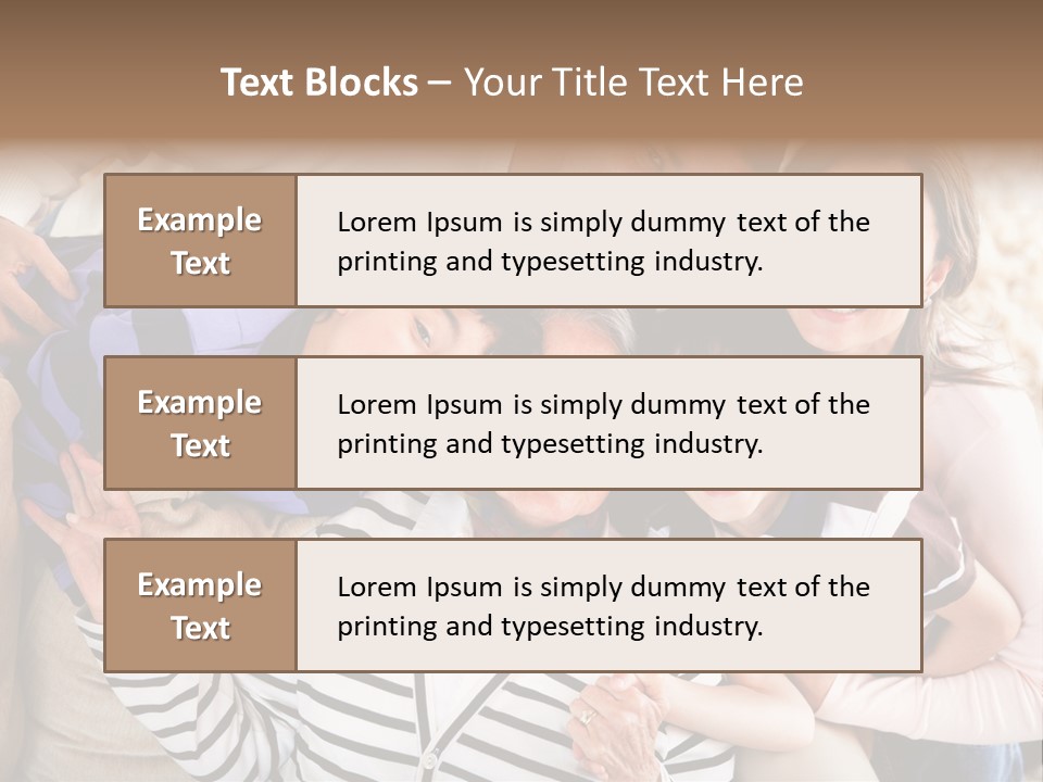 Team Senior Woman PowerPoint Template