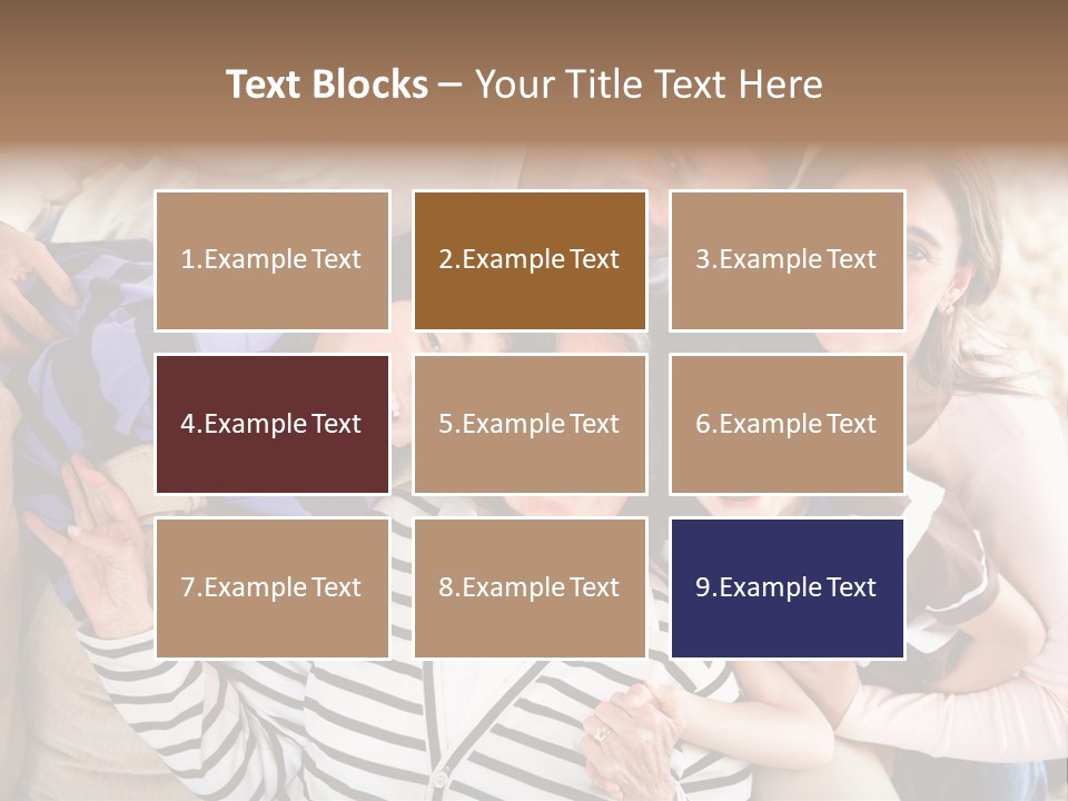 Team Senior Woman PowerPoint Template