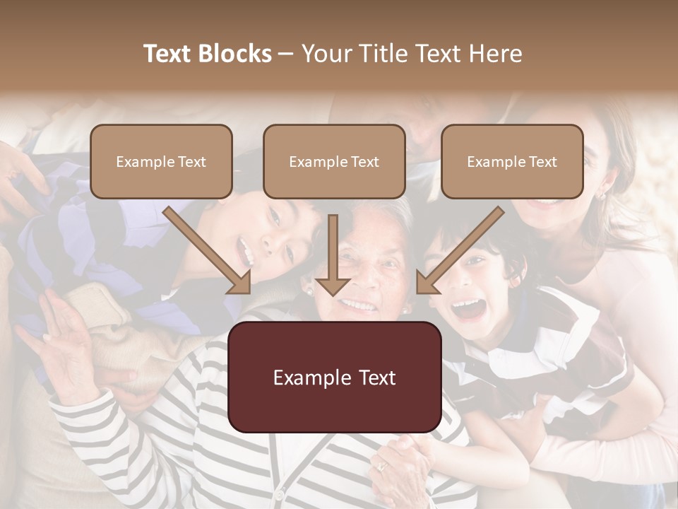 Team Senior Woman PowerPoint Template