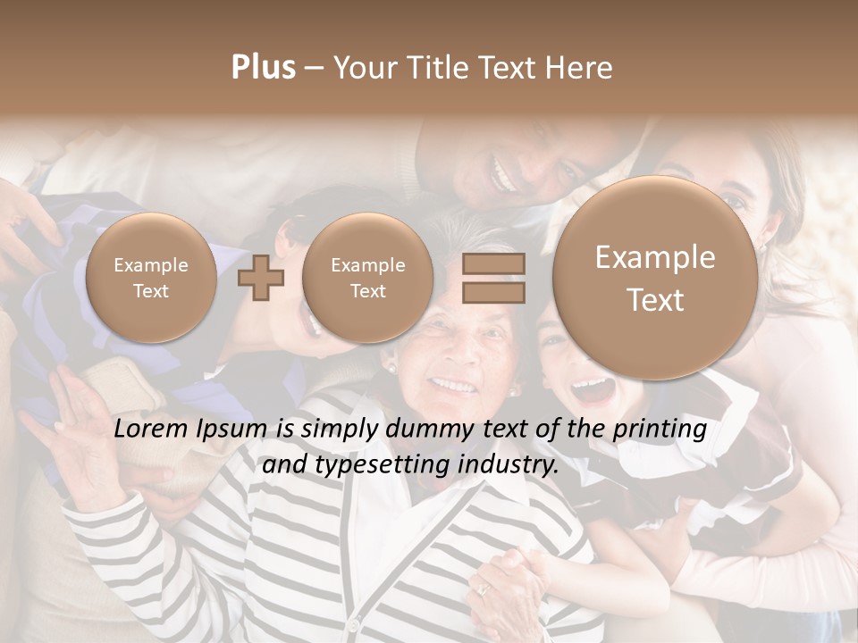 Team Senior Woman PowerPoint Template