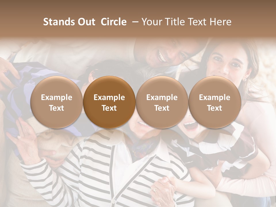 Team Senior Woman PowerPoint Template
