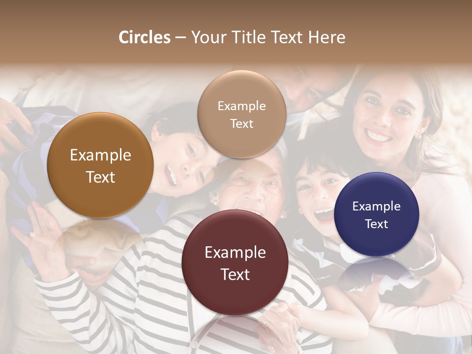 Team Senior Woman PowerPoint Template