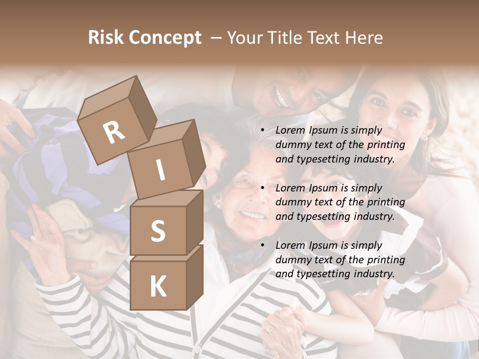 Team Senior Woman PowerPoint Template