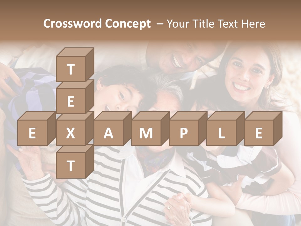 Team Senior Woman PowerPoint Template