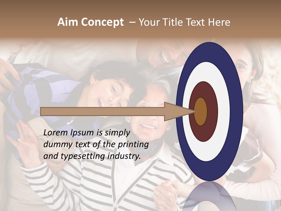 Team Senior Woman PowerPoint Template