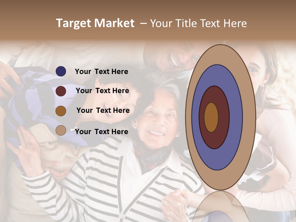 Team Senior Woman PowerPoint Template